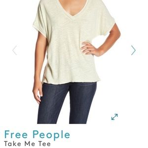 Free People Take Me Tee Green S